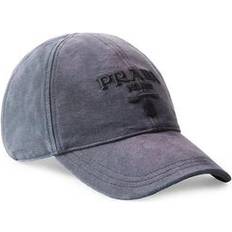 Prada Women Headgear Prada Women's Canvas Baseball Cap - Blue