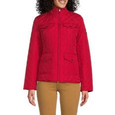 Tommy Hilfiger Women Jackets Tommy Hilfiger Stand Collar Puffer Jacket - Scarlet