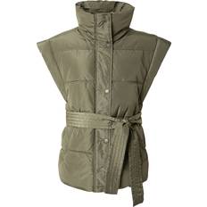 Donna - Verde Gilet Pieces Weste PCNOORA - Oliv