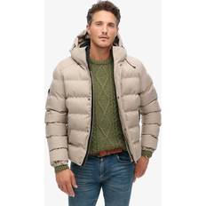 Superdry Puffer Jacket - Beige Marl