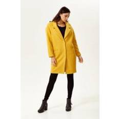Yellow Coats Liquorish Classic Mustard Yellow Bouclè Coat