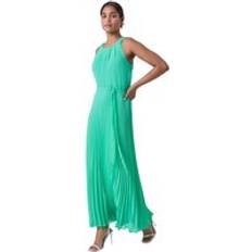 Clothing Roman Pleated Halter Neck Maxi Dress - Green