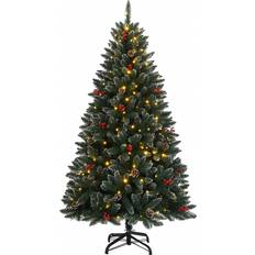 vidaXL Artificial Green/White Julgran 150cm