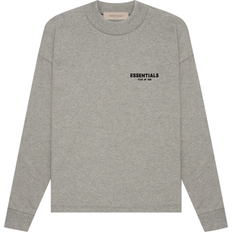 Fear of God Tops Fear of God Essentials Long Sleeve Tee - Dark Oatmeal/Grey