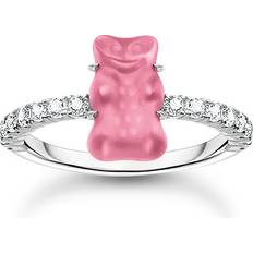 Thomas Sabo HARIBO Ring - Rosa Gummibjörn & Glittrande Stenar