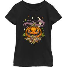 Tops Fifth Sun Lost Gods Halloween Jack-O Lantern Candy Graphic Tee - Black