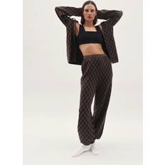Byxor By Malene Birger Hali Knitted Sweatpants - Dark Mahogany