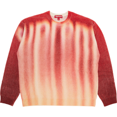 Supreme Clothing Supreme Blurred Logo Sweater - Red