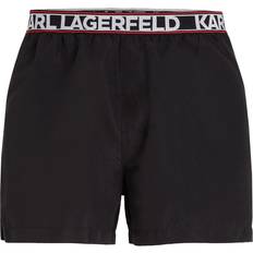 Swimwear Karl Lagerfeld Essential Logo-Print Swim Shorts - Black