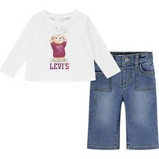Levi's Övriga sets Levi's Babyset T Shirt Och Cargobyxor - White