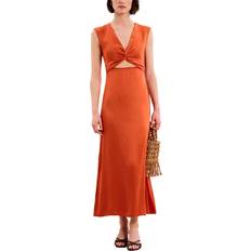 Marin Marin Twist Front Dress - Burnt Orange