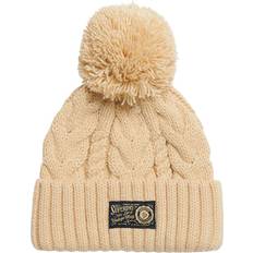 Superdry Women Accessories Superdry Chunky Cable Beanie - Beige