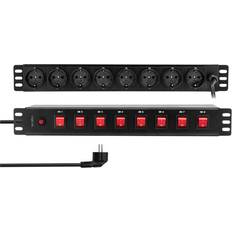 Jordstik - PDU (Power Distribution Units) Stikdåser LogiLink PDU8D01 8-way 2m