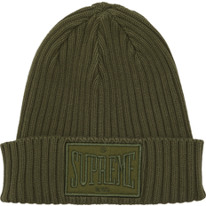 Supreme Men Beanies Supreme Supreme Overdyed Patch Beanie - Olive