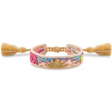 Smykker Thomas Sabo Yellow Sun Fabric Tassel Bracelet - Yellow