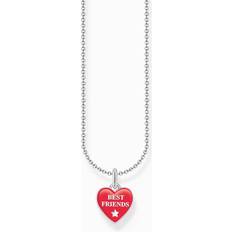 Smykker Thomas Sabo Basics Red Enamel Necklace KE2237-007-10-L45V