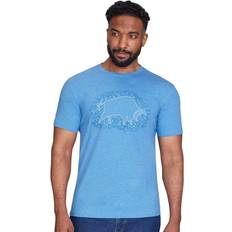 Clothing Raging Bull Scatt Stitch T-Shirt - Denim Blue