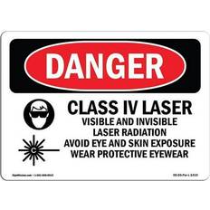 Office Supplies SignMission OSHA Danger Sign 12 x 18 in - Class IV Laser