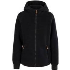 Clothing Trespass Reel Leather Fleece Jacket - Black