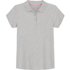 Gray Polo Shirts Izod Little & Big Girls Short Sleeve Polo Shirt - Gray