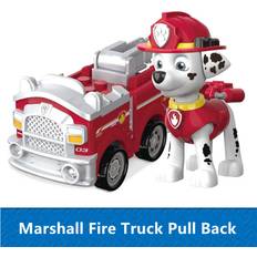 (Marshall) PAW Patrol Pull Back Car Simulation Fire Truck Engineering Vehicle Truck Car Toy