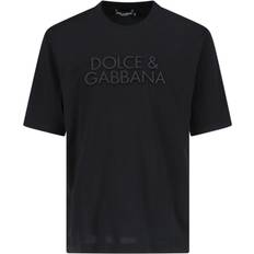 Dolce & Gabbana Man T-shirts Dolce & Gabbana Cotton T-shirt with logo embroidery Black