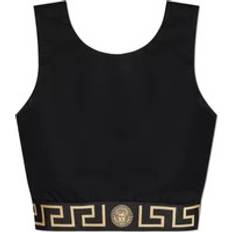 Versace Vêtements Versace Logo Jersey Sport Bra Top - Black