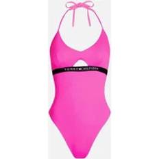 Tommy Hilfiger Pink Swimsuits Tommy Hilfiger Cut Out Detail One-Piece Swimsuit - Pink Glo