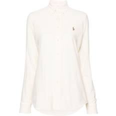 Polo Ralph Lauren Unisex Shirts Polo Ralph Lauren Polo Pony-embroidered Striped Shirt - Women - Yellow