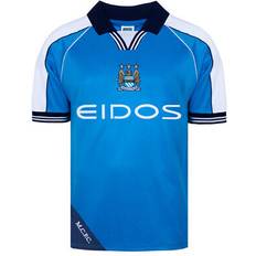 Score Draw Manchester City 2000 Home Shirt Adults Blue