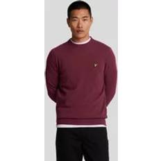 Lyle & Scott Lambswool Blend Crew Neck Jumper - Red