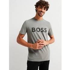 Grey T-shirts BOSS Thinking 1 Regular Fit Large Logo T-Shirt - Grey, Men