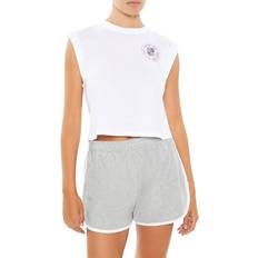 Forever 21 Women T-shirts Forever 21 Newport Yacht Club Muscle T-Shirt - White