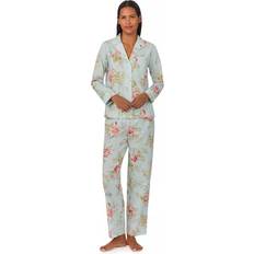 Polo Ralph Lauren Women Sleepwear Polo Ralph Lauren Floral Shirt Long Pyjama Set - Mint Green/Multi