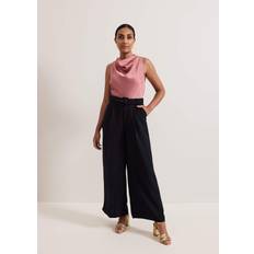 Pink Jumpsuits & Overalls Phase Eight Petite Sabina Wide Leg Jumpsuit - Black/Pink