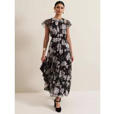 Jordine Floral Print Midaxi Dress - Multi-Coloured