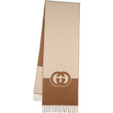 Gucci Scarfs Gucci Wool Blend Scarf - Beige