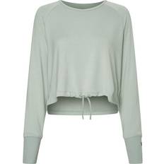 Calvin Klein Dame Bluser Calvin Klein Sport Seamless LS Cowl Back Top - Blue