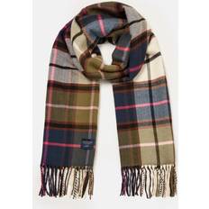 Pink Scarfs Joules Langtree Check Scarf - Green Pink Check