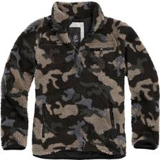 Fleece-Oberteile - Mehrfarbig Pullover Brandit Teddyfleece Pullover - Darkcamo