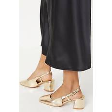 Gold Heels & Pumps Wallis Gold Court Shoes Womens Casual Heels