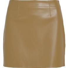 Kunstlæder Nederdele Calvin Klein Jeans Faux Leather Mini Skirt - Gothic Olive