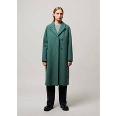 Dam - Turkosa Kappor & Rockar Deb Wool Coat