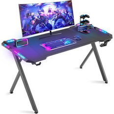 Dowinx 47 Inch Gaming Desk with RGB LED Lights