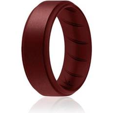 Silicone Rings ROQ I0119179 Mens Silicone Wedding BR Step Ring Set