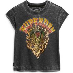 Superdry Graphic Biker Rock T-Shirt - Black
