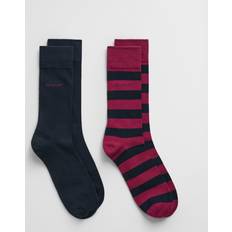 Gant Men Socks Gant Barstriped & Solid Socks 2-Pack - Men