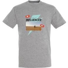 Personlig T-shirt - Man - Grå