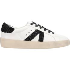 Corkys No Chaser Sequin Lace Up Sneakers - Black/White