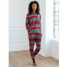 Chelsea Peers Fair Isle Nutcracker Pyjama Set - Red